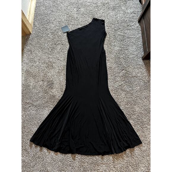 NWT NORMA KAMALI One Shoulder Mermaid Gown Size XL Designer Classic Traditional - Picture 3 of 11